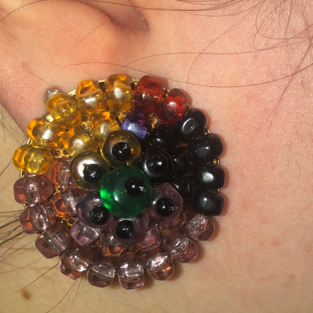 Colorful beaded earrings